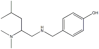 4-({[2-(dimethylamino)-4-methylpentyl]amino}methyl)phenol 구조식 이미지
