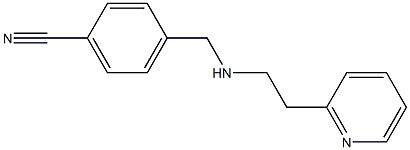 4-({[2-(pyridin-2-yl)ethyl]amino}methyl)benzonitrile 구조식 이미지