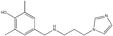 4-({[3-(1H-imidazol-1-yl)propyl]amino}methyl)-2,6-dimethylphenol Structure