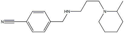 4-({[3-(2-methylpiperidin-1-yl)propyl]amino}methyl)benzonitrile Structure
