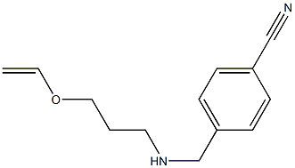 4-({[3-(ethenyloxy)propyl]amino}methyl)benzonitrile 구조식 이미지