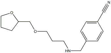 4-({[3-(oxolan-2-ylmethoxy)propyl]amino}methyl)benzonitrile 구조식 이미지