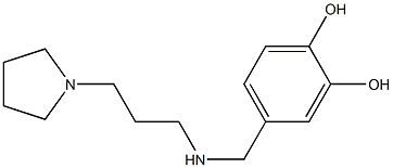 4-({[3-(pyrrolidin-1-yl)propyl]amino}methyl)benzene-1,2-diol 구조식 이미지