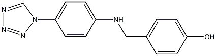 4-({[4-(1H-1,2,3,4-tetrazol-1-yl)phenyl]amino}methyl)phenol 구조식 이미지