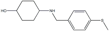 4-({[4-(methylsulfanyl)phenyl]methyl}amino)cyclohexan-1-ol Structure
