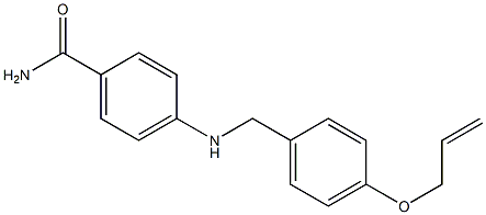 4-({[4-(prop-2-en-1-yloxy)phenyl]methyl}amino)benzamide Structure