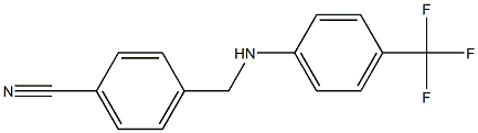 4-({[4-(trifluoromethyl)phenyl]amino}methyl)benzonitrile Structure