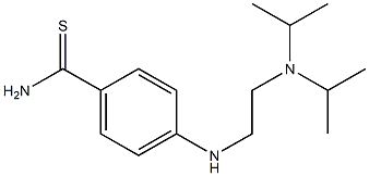 4-({2-[bis(propan-2-yl)amino]ethyl}amino)benzene-1-carbothioamide 구조식 이미지