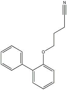4-(1,1'-biphenyl-2-yloxy)butanenitrile Structure