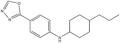 4-(1,3,4-oxadiazol-2-yl)-N-(4-propylcyclohexyl)aniline Structure