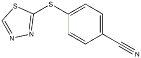 4-(1,3,4-thiadiazol-2-ylsulfanyl)benzonitrile 구조식 이미지