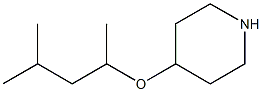 4-(1,3-dimethylbutoxy)piperidine Structure