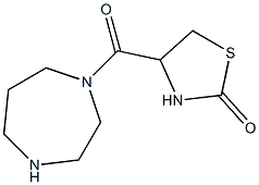 4-(1,4-diazepan-1-ylcarbonyl)-1,3-thiazolidin-2-one 구조식 이미지