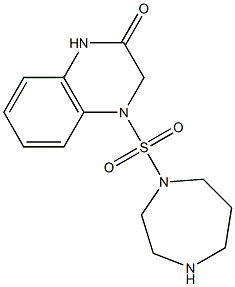 4-(1,4-diazepane-1-sulfonyl)-1,2,3,4-tetrahydroquinoxalin-2-one 구조식 이미지