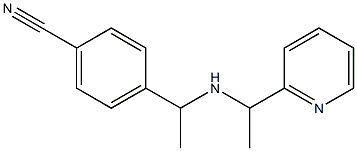 4-(1-{[1-(pyridin-2-yl)ethyl]amino}ethyl)benzonitrile 구조식 이미지