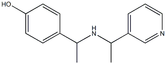 4-(1-{[1-(pyridin-3-yl)ethyl]amino}ethyl)phenol Structure