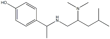 4-(1-{[2-(dimethylamino)-4-methylpentyl]amino}ethyl)phenol Structure