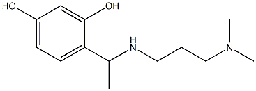 4-(1-{[3-(dimethylamino)propyl]amino}ethyl)benzene-1,3-diol Structure