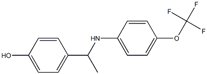 4-(1-{[4-(trifluoromethoxy)phenyl]amino}ethyl)phenol Structure