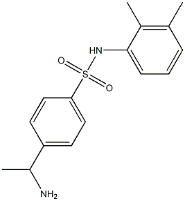 4-(1-aminoethyl)-N-(2,3-dimethylphenyl)benzene-1-sulfonamide 구조식 이미지