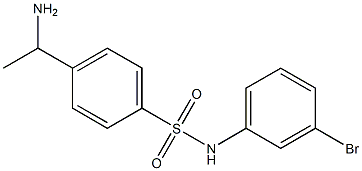 4-(1-aminoethyl)-N-(3-bromophenyl)benzene-1-sulfonamide Structure