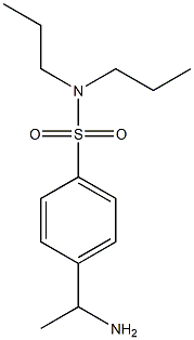 4-(1-aminoethyl)-N,N-dipropylbenzene-1-sulfonamide 구조식 이미지