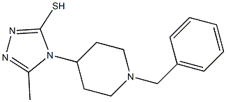 4-(1-benzylpiperidin-4-yl)-5-methyl-4H-1,2,4-triazole-3-thiol 구조식 이미지
