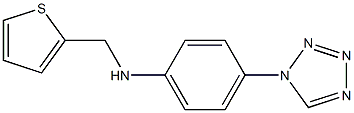 4-(1H-1,2,3,4-tetrazol-1-yl)-N-(thiophen-2-ylmethyl)aniline 구조식 이미지