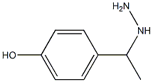 4-(1-hydrazinylethyl)phenol 구조식 이미지