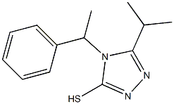 4-(1-phenylethyl)-5-(propan-2-yl)-4H-1,2,4-triazole-3-thiol Structure