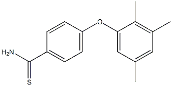 4-(2,3,5-trimethylphenoxy)benzene-1-carbothioamide Structure