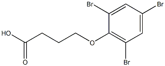 4-(2,4,6-tribromophenoxy)butanoic acid Structure