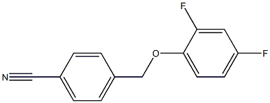 4-(2,4-difluorophenoxymethyl)benzonitrile Structure