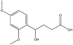 4-(2,4-dimethoxyphenyl)-4-hydroxybutanoic acid Structure