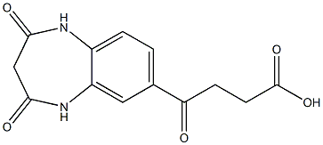 4-(2,4-dioxo-2,3,4,5-tetrahydro-1H-1,5-benzodiazepin-7-yl)-4-oxobutanoic acid Structure