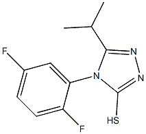 4-(2,5-difluorophenyl)-5-(propan-2-yl)-4H-1,2,4-triazole-3-thiol Structure