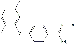 4-(2,5-dimethylphenoxy)-N'-hydroxybenzene-1-carboximidamide Structure