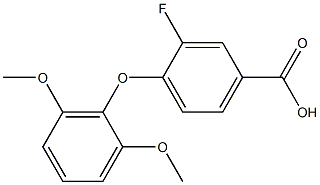 4-(2,6-dimethoxyphenoxy)-3-fluorobenzoic acid 구조식 이미지