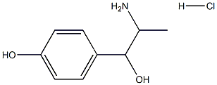 4-(2-amino-1-hydroxypropyl)phenol hydrochloride 구조식 이미지