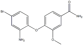 4-(2-amino-4-bromophenoxy)-3-methoxybenzamide 구조식 이미지
