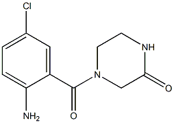 4-(2-amino-5-chlorobenzoyl)piperazin-2-one 구조식 이미지