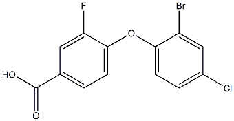 4-(2-bromo-4-chlorophenoxy)-3-fluorobenzoic acid 구조식 이미지