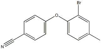 4-(2-bromo-4-methylphenoxy)benzonitrile 구조식 이미지