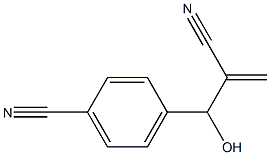 4-(2-cyano-1-hydroxy-2-methylideneethyl)benzonitrile Structure