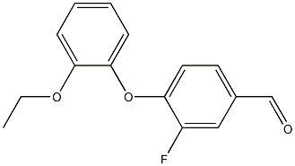 4-(2-ethoxyphenoxy)-3-fluorobenzaldehyde 구조식 이미지