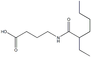 4-(2-ethylhexanamido)butanoic acid 구조식 이미지