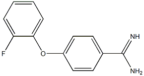 4-(2-fluorophenoxy)benzene-1-carboximidamide 구조식 이미지