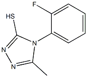 4-(2-fluorophenyl)-5-methyl-4H-1,2,4-triazole-3-thiol Structure