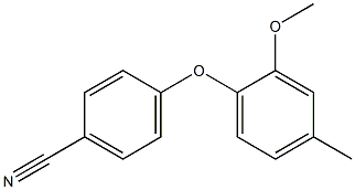 4-(2-methoxy-4-methylphenoxy)benzonitrile 구조식 이미지
