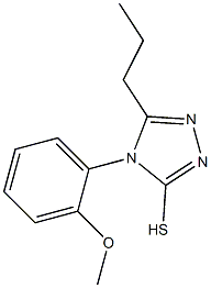 4-(2-methoxyphenyl)-5-propyl-4H-1,2,4-triazole-3-thiol 구조식 이미지